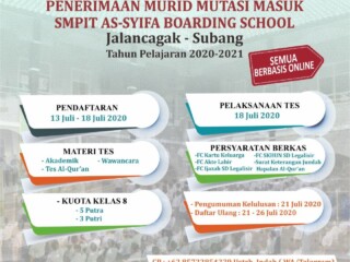 PENERIMAAN MURID MUTASI/PINDAHAN (MASUK) TAHUN PELAJARAN 2020/2021