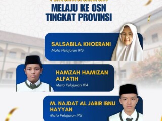 Tiga Murid Terbaik  As-Syifa Mewakili Kabupaten Subang Melaju ke Tingkat Provinsi
