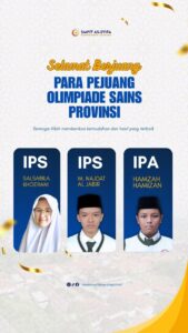 Generasi Emas Subang: Tiga Siswa As-Syifa Wakili Kabupaten di OSN Provinsi