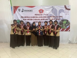 Tekad kuat para penggalang SMPIT Assyifa Boarding School Jalancagak 1 untuk mengukir prestasi di tingkat Pramuka Garuda
