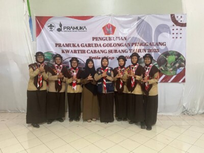 Tekad kuat para penggalang SMPIT Assyifa Boarding School Jalancagak 1 untuk mengukir prestasi di tingkat Pramuka Garuda
