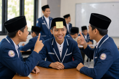 Who Am I? Permainan Edukatif yang Mengasah Logika, Kreativitas, dan Kekompakan Murid di SMPIT As-Syifa Boarding School