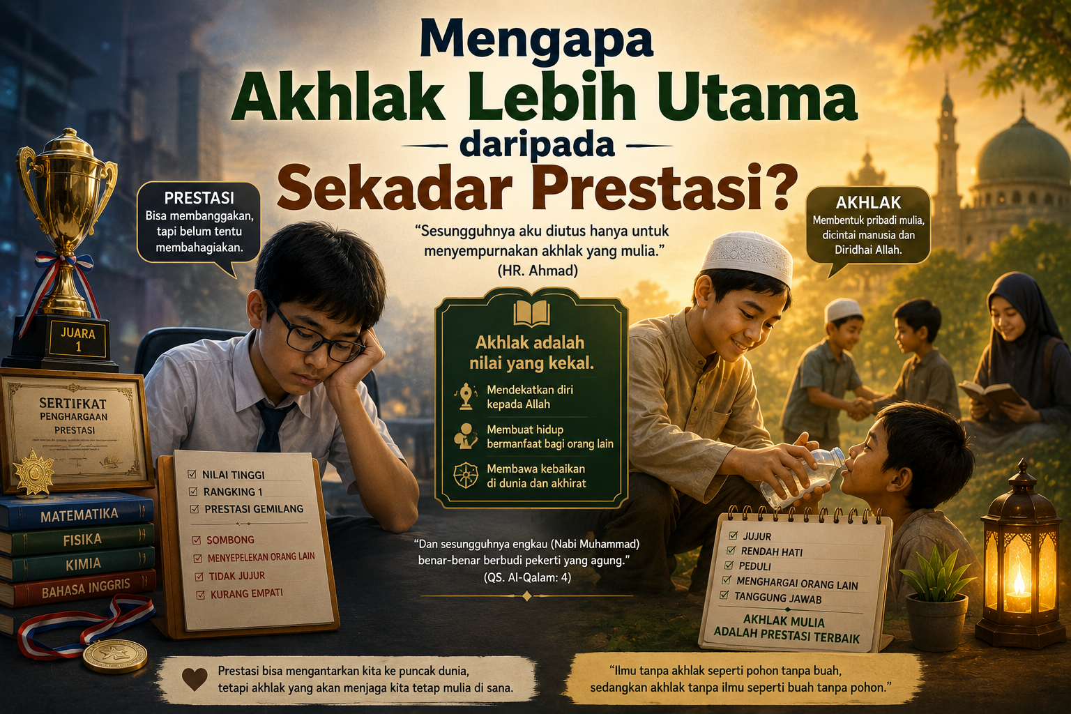 Mengapa Akhlak Lebih Utama daripada Sekadar Prestasi?