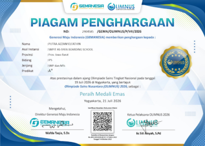 Tetap Berprestasi di Masa Liburan, Murid SMPIT As-Syifa Boarding School Jalancagak Raih Medali di Ajang PUSKANAS 4 unnamed